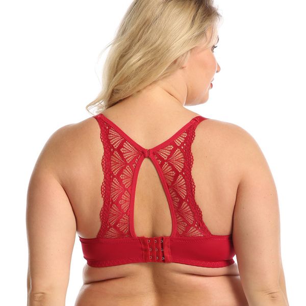 E Cup New Arrival Plus Size 40-50E Women Lace Bra Beautiful Back Comfortable Bra Women Plus Size