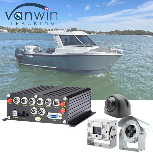 6CH IPC NVR 4G GPS 6 Canal Red MNVR para la minería de oro río de arena de bombeo de barco de aspiración de chorro de dragado