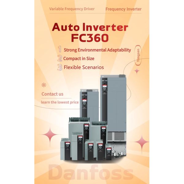 Long-Lasting Danfoss VLT FC360 Danfoss VFD Frequency Inverter Converter Danfoss Vsd 0.37-315kW Danfoss Vlt Automation Drive