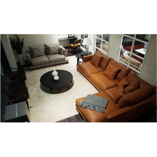 Italian Modern Living Room Leather Soft Sofa House Type L Princess Combination Head Layer