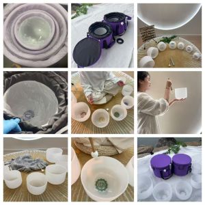 High Purity Customizable Quartz Singing Bowl for Chakra Balancing and Sound Healing Meditation