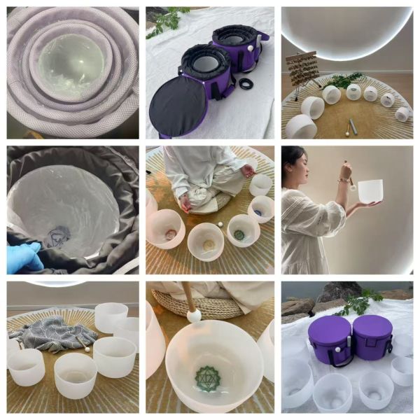 High Purity Customizable Quartz Singing Bowl for Chakra Balancing and Sound Healing Meditation