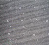 Tissu gris clair, transparent, rond et linéaire
