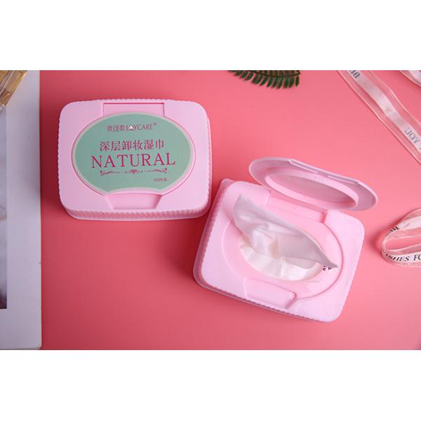 Cotton Non-woven Material Cleaning Wet Wipes for makeup removal use