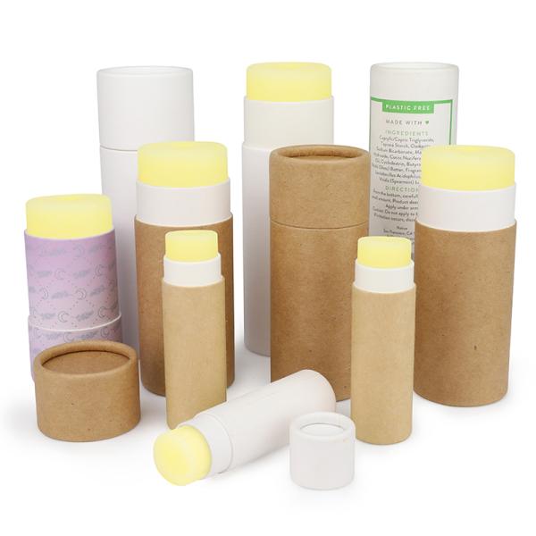Cosmetic Deodorant Packaging Tube Lipstick Paper Cans Packaging For Lip Balm