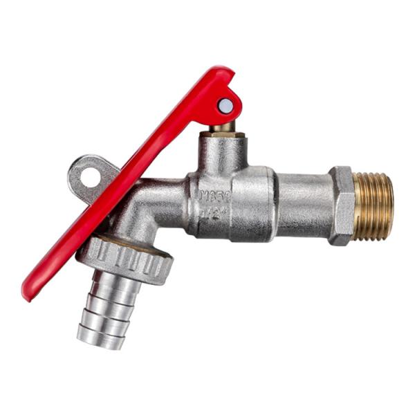 TMOK 1/2 3/4 Inch Brass Basin  Bathroom  Garden Water Tap Brass Lockable Bib Tap