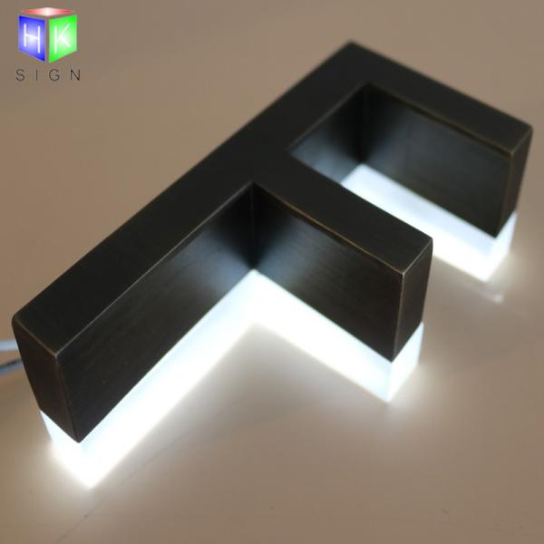 Stainless Steel Led Channel Letters Signs , Backlit Sign Letters Luminous Sign