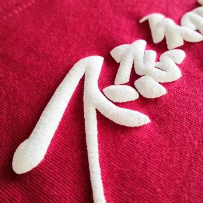 Garment Silicone Label For Clothes Bottles High Density Flex 3d Techno Puff PU Heat Press Iron On