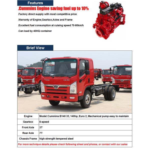 Cummins 140hp Tri-Ring Sitom 5-10T 4x2 cargo truck,,Light Cargo Truck,Light Camions