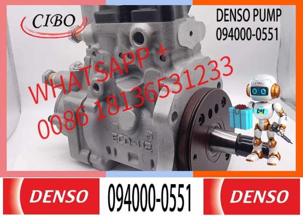 Bomba de combustível comum PC300-7 escavadeira 6D114 motor 094000-0551 bomba de injeção de combustível D28C-001-800 usada em Komatsu
