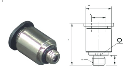 Miniature Brass Pneumatic Tube Fittings Straight / Branch Tee Type