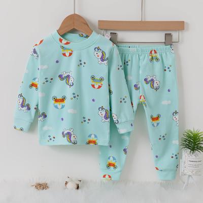 Hygiene Long Pj Set Cartoon Carriage Warm Pyjamas For Winter
