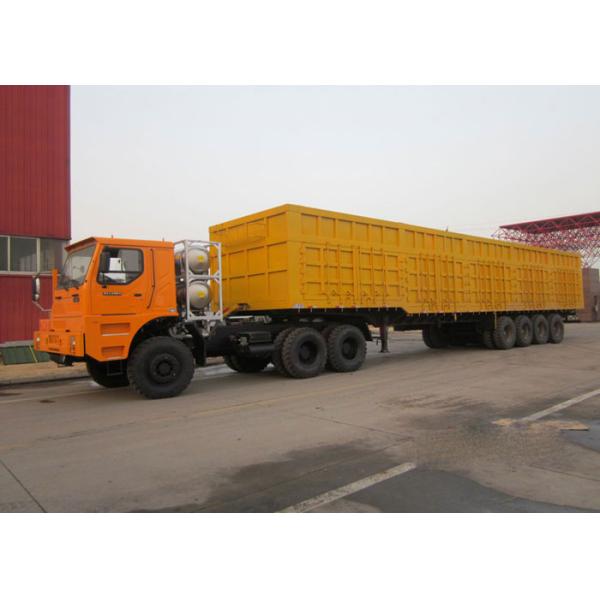 Гидровлическая Tipper тележка трейлера Semi 80 тонн 25-45CBM для перехода груза