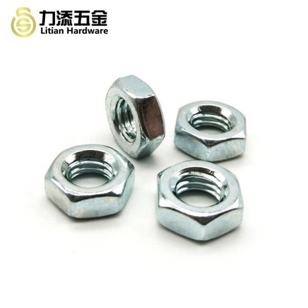 316 Stainless Steel Metal Hex Nut Zinc Flake Coated Chrome Plated M3