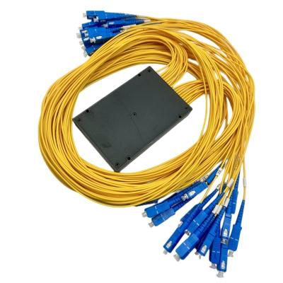 Equipamento de comunicação de fibra óptica 1X32 PLC SC UPC Splitter Box com rede Nenhuma