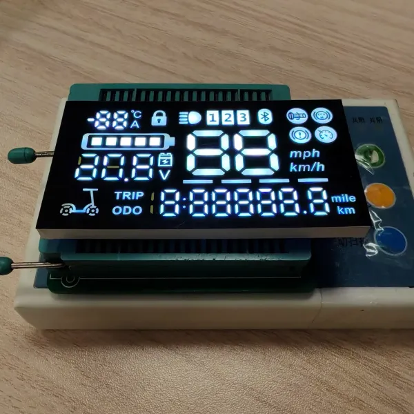 White Custom 7 Segment LED Displays with IC for Electric Scooter