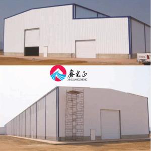 迅速に建てた プリファブリック 鋼鉄構造 建物 倉庫のために熱浸し