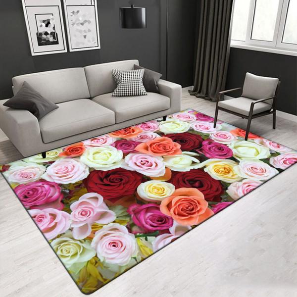 High quality factory direct sale living room center area rug custom size & thickness