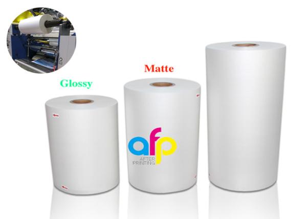 Packaging BOPP Lamination Film , Soft Laminating Plastic Film 1 / 3 Inch