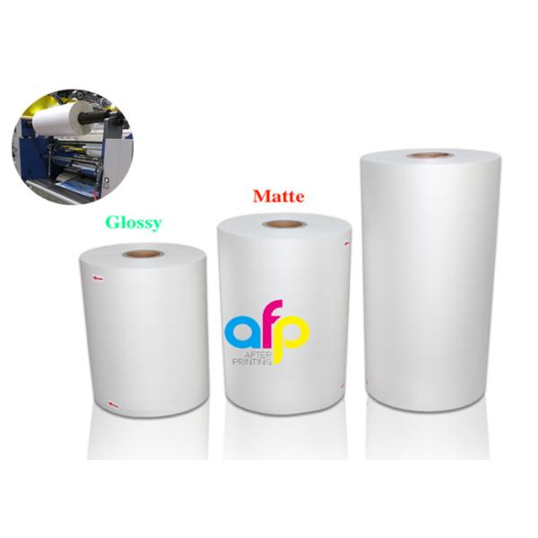 Print Finishing Lamination Bopp Film Roll Glossy / Matt Type EVA Heat Sensitive Layer