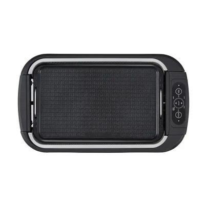 gril faisant frire électrique en céramique sans fumée de BARBECUE de Pan Pot du ménage 1500W d'intérieur