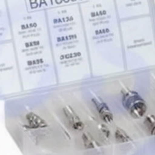 Comprehensive L-com BA1800K BNC Interseries assortment including SMA UHF RCA and F connector adapters