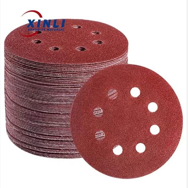Customized 6 Inch Sanding Discs Round Porous Abrasive Sanding Disc For Car And Metal