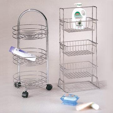 4 tier gravity feed foldable paint can floor wire display shelf