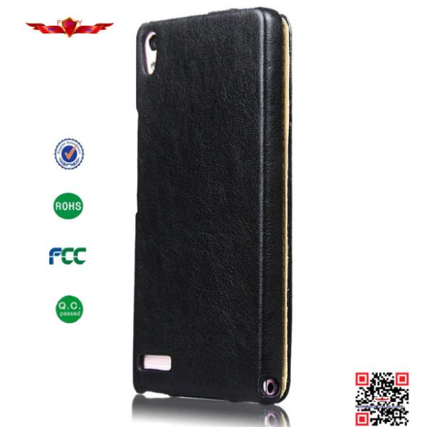 Hot Selling 100% Qualify Brand New PU Flip Leather Cover Case For Huawei Ascend P6