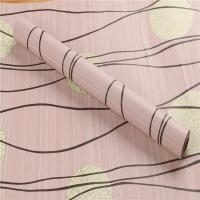 Tapis peints pour la décoration murale Largeur 45 cm Rayures en plaqué Modèle de papier peint en PVC pour la maison