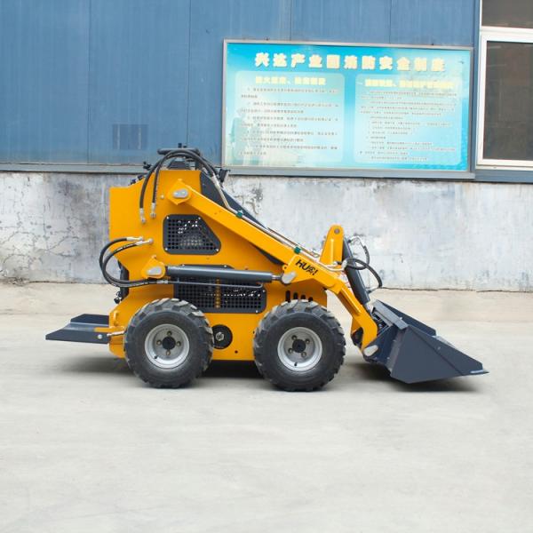 High Quality Crawler Skid Steer Loader Gasoline Mini Skid Steer Loader with Quick Hitch