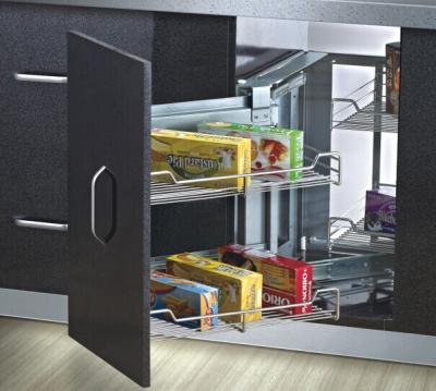 B019   Kitchen basket Corner units:Soft-closing Magic Corner