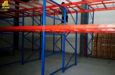 Q235 Steel Heavy Duty Pallet Racking System , Anti Rust Industrial Warehouse Shelving
