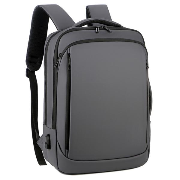 Black BSCI Business Travel Backpack Laptop Teenager Mens Backpack With Charger