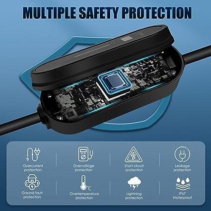 Outdoor Portable Electric Vehicle Charger Station 240V 32Amp