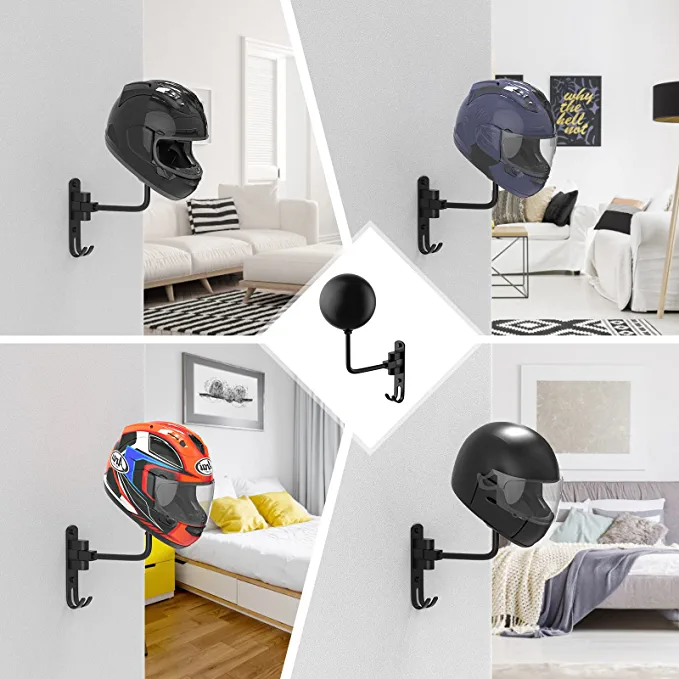 Без усилий работа 180 градусов вращения вешалка для велосипеда шлема аксессуары и пальто