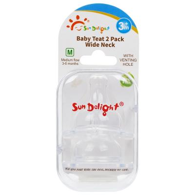 Bocais líquidos largos da garrafa de bebê do silicone do pescoço 120℃