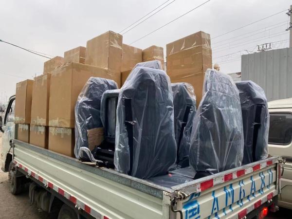 Soporte OEM Confortable silla de conductor de la suspensión de aire del camión con ventilación y calefacción