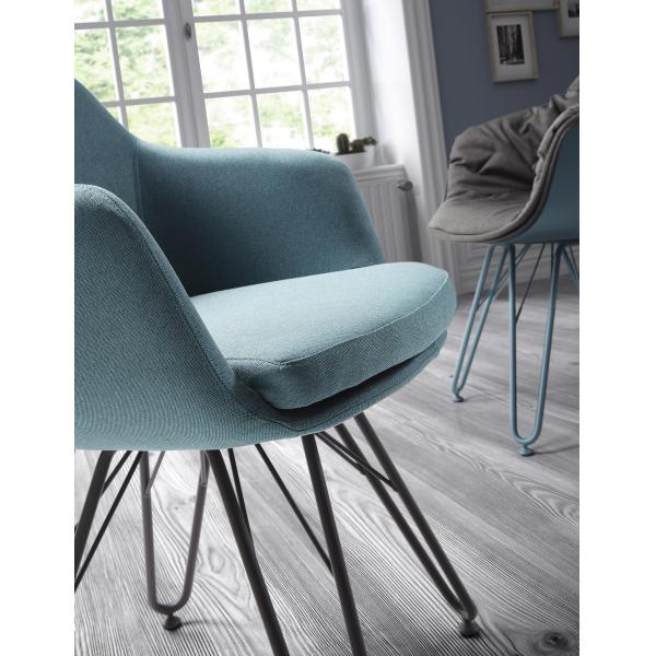 Restaurant Patio Chairs With Metal Legs , Modern Commercial Dining Chairs