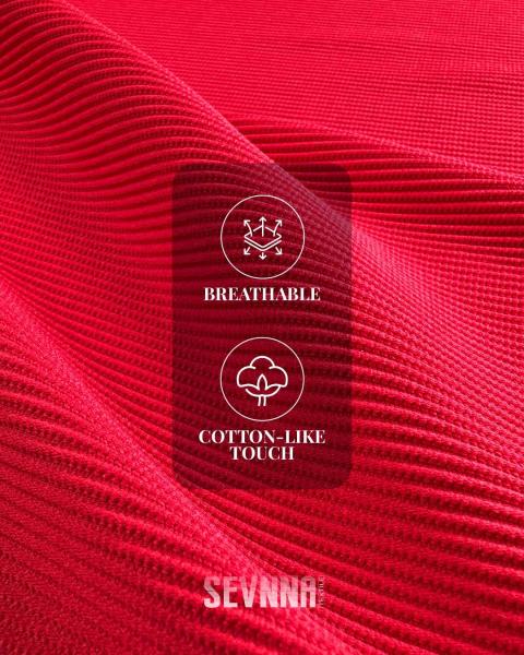 Red 265-270gsm Athletic Style Activewear Knit Fabric for Clothing Business