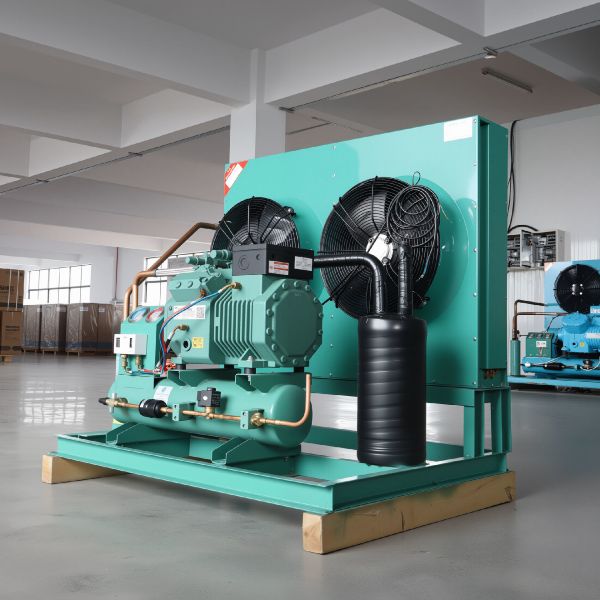 New for 7HP Semi-hermetic Condensing Unit Air-cooled R-404A Refrigeration System for Commercial Walk-in Cold Storage