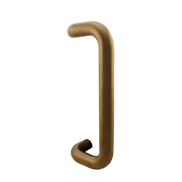 Dark Bronze Offset Pull Handle Double Side Fix D Shape Design OEM For Narrow Stile