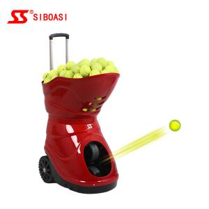 Equipamento de treino automático da bola de tênis com a bateria da grande