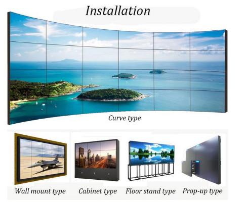 Interactive Mirror Lcd Video Wall Controller 2x2 for 55 1080P Split Tv Screens TFT Type