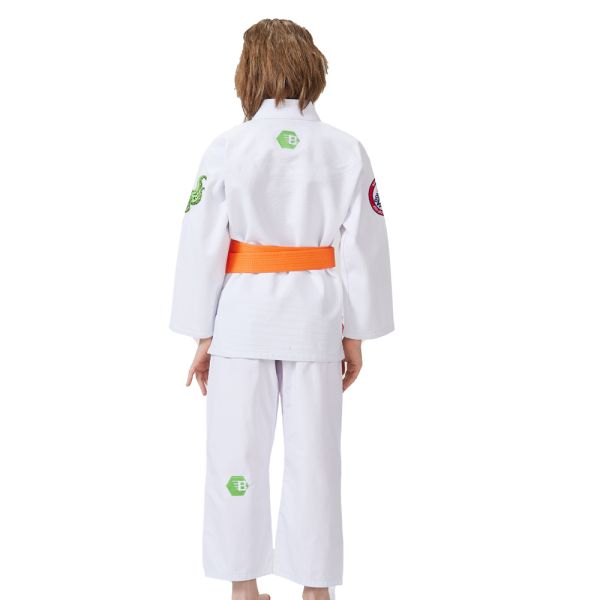 Customized Logo 100% Cotton 350 GSM Pearl Weave Jiu Jitsu Gi BJJ Kimono for Martial Arts Training