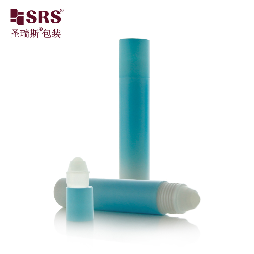 Custom Logo Empty 20 ML Plastic Roll‑on Container Cosmetic Oil Bottle With Plastic Ball