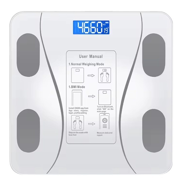 Intelligent Analysis Bluetooth Smart Body Scale with Household Bathroom and