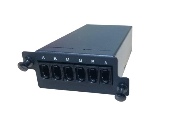 6 Port MTP MPO Cassettes TAP Monitor Function Singlemode Steel OM4