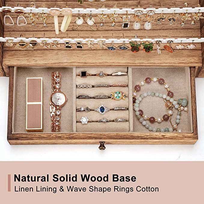 Large Capacity Stall Earring Display Stand Household Jewelry Necklace Rack Multi-layer Bracelet Storage Rack Display Racks