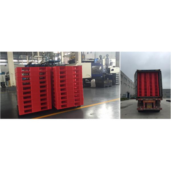 Одиночная смотреть на сталь усилила паллеты Rackable пластиковые 1300*1100*160mm
